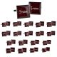 Burgundy Square Wedding Cufflinks