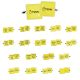 Bright Yellow Square Wedding Cufflinks