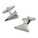 Folded Paper Plane Aeroplane Cufflinks.  Themed for 1st Anniversary Paper