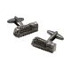 Gunmetal Retro Locomotive Train Cufflinks