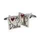 I Love My Dad Cufflinks for Fathers