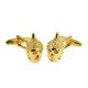 Gold Plated Buddha Head Cufflinks