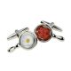 Bacon & Eggs in the Pan Breakfast Fry Up Cufflinks