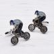 BMX Rider Cufflinks For a Double Cuff Shirt