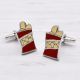 Red Crisp Packet cufflinks