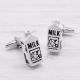 Old Fashion Milk Carton cufflinks