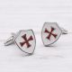 Crusader Maltese Cross Shield Cufflinks