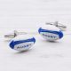 Blue Rugby Ball Cufflinks