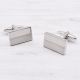 Half Shiny Half Matt Rectangle Finish Cufflinks