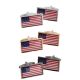 USA Stars & Stripes Flag Cufflinks with border edge detail
