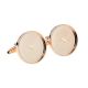 Unboxed Rose Gold Plated Cufflinks Bezel Cabochon Recess to hold Decimal Penny & Other coins