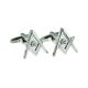 Masonic Compass & Square Cufflinks with G