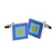 Blue and Green Classic Cufflinks