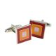 Red Pink & Orange Square classic Cufflinks