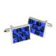 Blue & Black Crystal  Classic Cufflinks