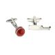 Cricket Bat & Red Cricket Ball sport mixed pair of cufflinks