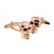 Rose Gold Skulls Cufflinks