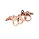 Rose Gold Handcuffs Police Cufflinks