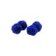 Dark Blue Silk Knot Cufflinks Unboxed