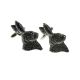 English Made Rabbit / Hare Pewter Cufflinks