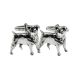 English Made Jack Russell Pewter Cufflinks