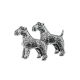 English Made Fox Terrier Pewter Cufflinks
