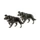 English Made Border Collie Pewter Cufflinks