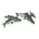 English Made Large Salmon Pewter Cufflinks