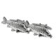 English Made Mirror Carp Pewter Cufflinks