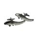 English Made Wells Catfish Pewter Cufflinks