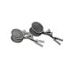 English Made Badminton Racquets & Shuttlecocks Pewter Cufflinks