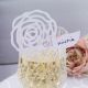 Pack of 10 Chic Boutique Place Card on Glass White