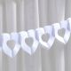 Chic Boutique Tissue White Heart Garland