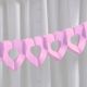 Frills & Spills Tissue Pink Heart Garland