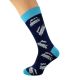 Mad About Trains Woven Design Mens Socks UK 5-12