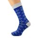 Masonic Blue & Silver No G Design Woven Design Mens Socks UK 5-12