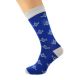 Masonic Blue & Silver with G Design Woven Design Mens Socks UK 5-12