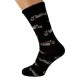 Red Motorbike Woven Design Mens Socks UK 5-12