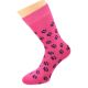 Dog Paw Design Woven Ladies Socks UK 3.5-7.5