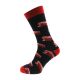 Novelty Red Bus Driver Woven Design, Navy Blue & Red, Unisex Adult Socks UK 5-12