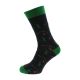 Novelty Game Keeper Woven Design, Navy Blue & Green, Unisex Adult Socks UK 5-12