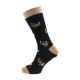 Novelty Sloth Woven Design, Navy Blue & Beige, Unisex Adult Socks UK 5-12