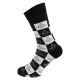 Novelty Masonic Square & Compass with G Woven Design, Black & White, Unisex Adult Socks UK 5-12