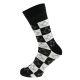 Novelty Masonic Square & Compass Woven Design, Black & White, Unisex Adult Socks UK 5-12