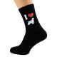 I Love Cocker Spaniels Mens dog Black Socks