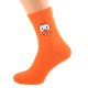 Orange Funny Face Novelty Socks