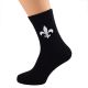 Fleur De Lys Design Mens Novelty Black Socks