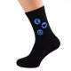 I Love You Circle Design Mens Black Socks