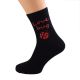 Love Bug Novelty Design Mens Black Socks
