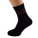 Be My Valentine Design Mens Black Socks